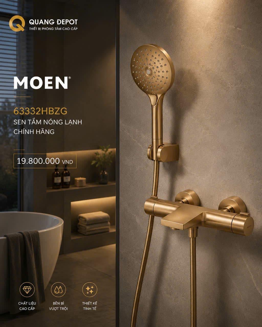 Củ sen nóng lạnh Moen